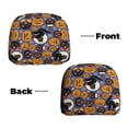 thumbnail image 6 of Kdxio Spooky Cats And Halloween Pumpkins Pattern Print 2 Piece Car Head Rest Covers Set Auto Front/Rear Seats Headrest Cover Universal Fit Most Cars,Sedan, SUV, 6 of 9
