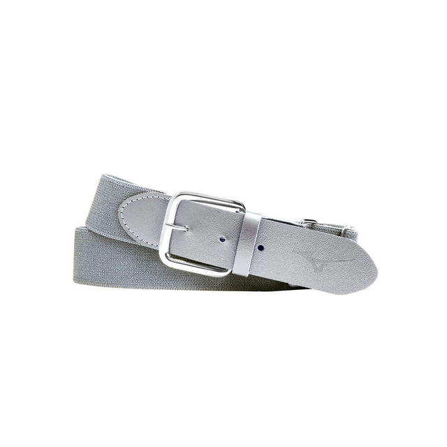 Cinturón de béisbol Mizuno para niños, gris, talla única