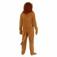thumbnail image 4 of Adult Lion Costume,Halloween Plush Jumpsuit with Hood,Mane,Tail and Mittens,Full Body Animal Cosplay Outfit for Costume Party, 4 of 6