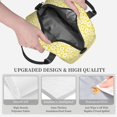 thumbnail image 3 of Easygdp Daisies Flowers Caja de Almuerzo para Mujeres y Hombres, Bolsa de Almuerzo Insulada, Bolsas Reutilizables Impermeables para Viajes, Trabajo y Picnics, 3 of 7