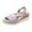 Grey, variant on Women's Lightweight Fish Mouth Sandals Simple Slope Heel Design Breathable Open Toe Casual Shoes with Cushioned Footbed for Summer Daily Wear