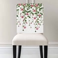thumbnail image 3 of Rose Chair Covers Set of 8 Weeping Flower Chair Back Covers Stretch Removable Washable Slipcovers Protector for Dining Room Kitchen Party Decor, 3 of 5