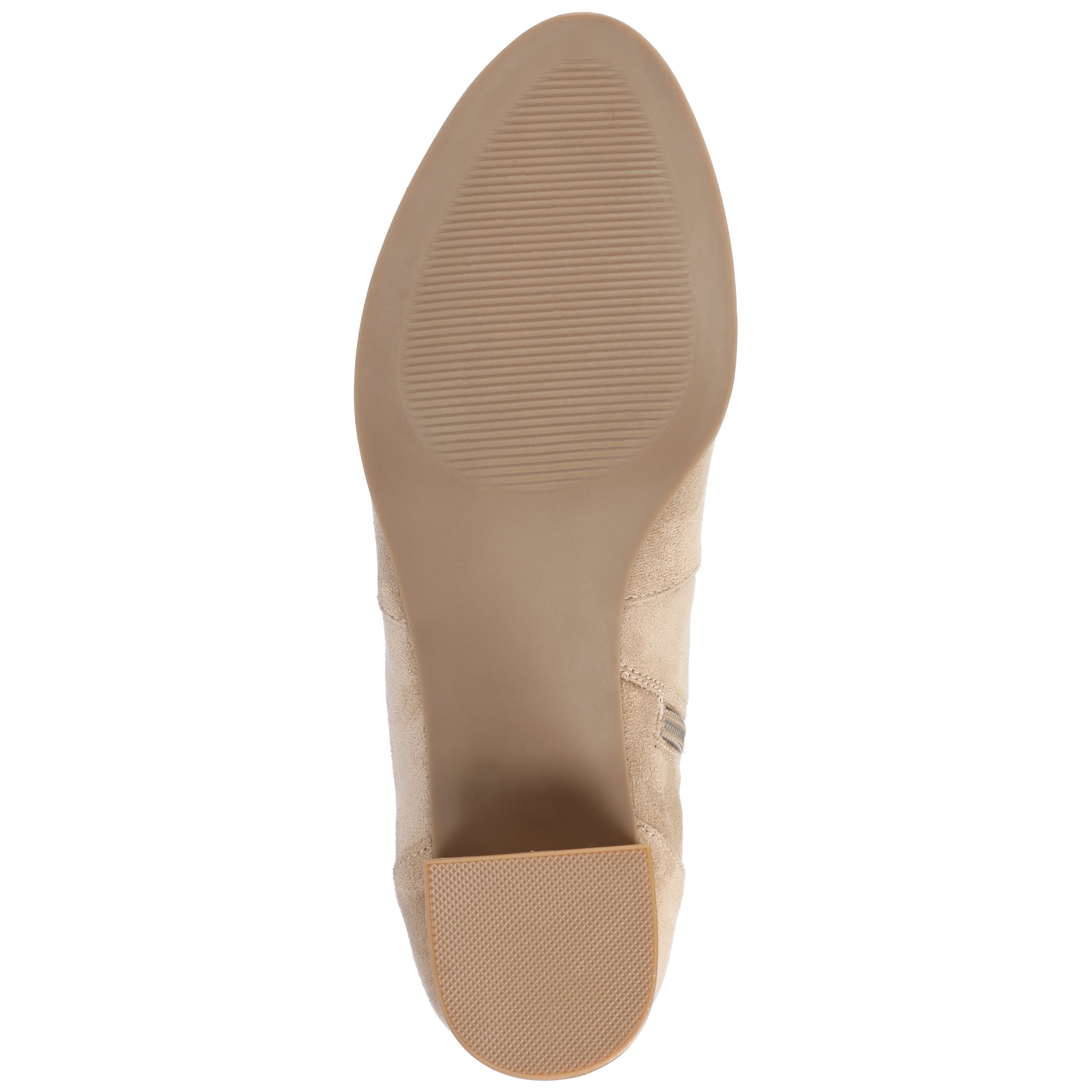 Journee Womens Hayven Stacked Block Heel Almond Toe Booties, Widths Available