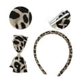 thumbnail image 3 of Unique Bargains 1 Set Stylish Leopard Print Hair Clips Hairdo Clips White Black, 3 of 5