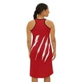 thumbnail image 4 of Effete Feline Claw Marks Scratch Women Racerback Dress (AOP), 4 of 6