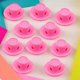 thumbnail image 5 of Rizadores de pelo sin calor, grandes, color rosa, juego de 10 unidades para peinar durante la noche y crear rizos sin calor al dormir., 5 of 5