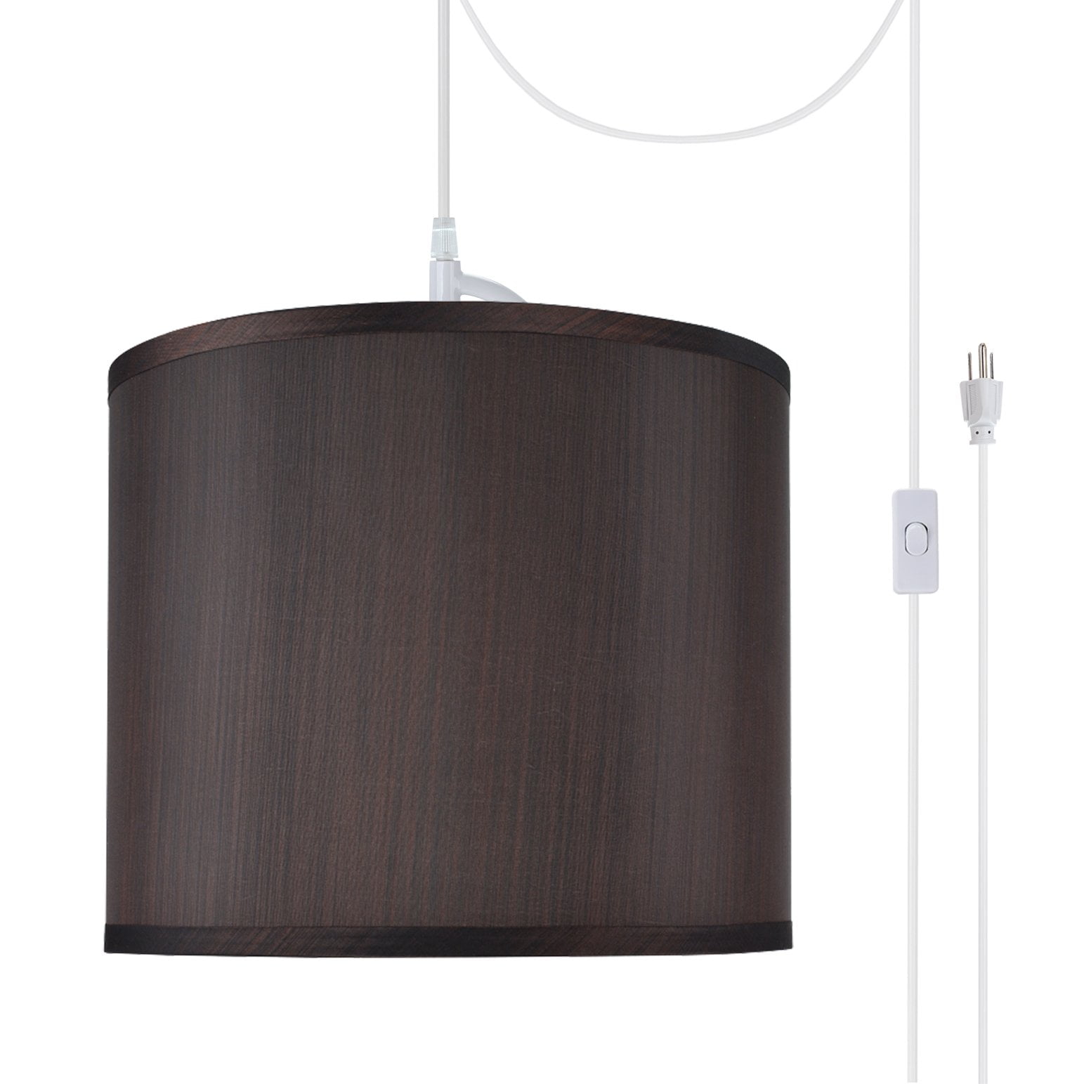 Aspen Creative 7108621 OneLight PlugIn Swag Pendant Light Conversion