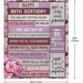 thumbnail image 5 of 80th Birthday Gifts for Women 1944, Happy 80th Birthday Gift Ideas Decorations, Happy 80th Birthday Blanket Soft, Birthday Blanket for Women (50x60, 5 of 6
