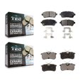 thumbnail image 1 of TEC Front Rear Ceramic Brake Pads Kit for Car Ford Fiesta KTC-100211, 1 of 10