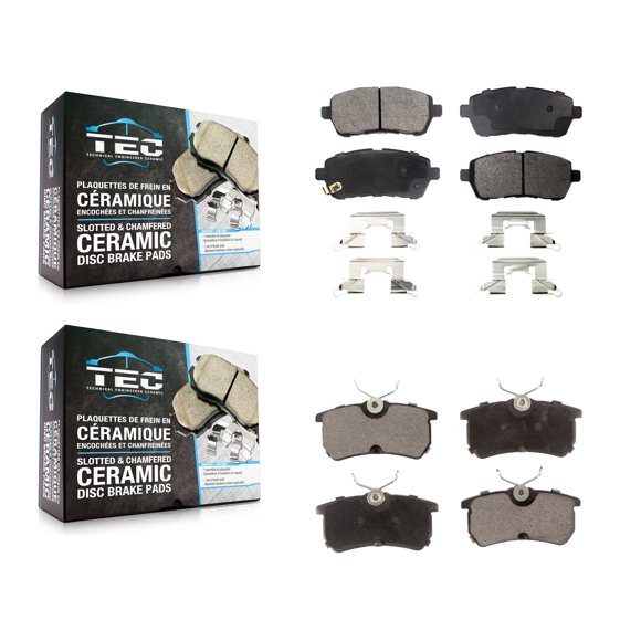 TEC Front Rear Ceramic Brake Pads Kit for Car Ford Fiesta KTC-100211
