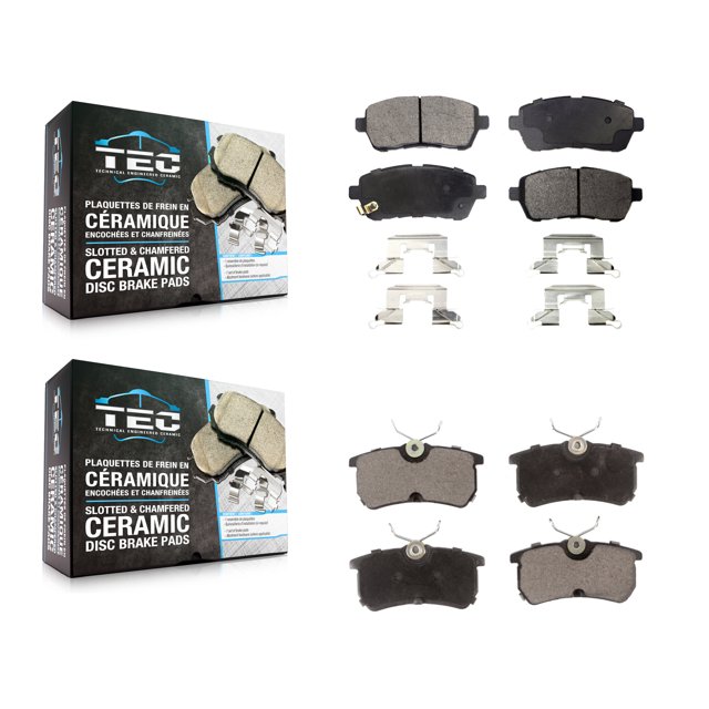 TEC Front Rear Ceramic Brake Pads Kit for Car Ford Fiesta KTC-100211