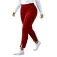 thumbnail image 5 of XuJwPNcy Women Plus Size Yoga Pants Stretch High Waist Workout Gym Trousers Soft Comfortable Slim Fit Pants(Red,X-Large), 5 of 7