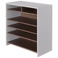 thumbnail image 3 of Furniture of America Soren Modern Wood 5-Tier Shoe Rack in White and Brown, 3 of 6