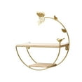 thumbnail image 2 of Wall Mounted Shelf, Decorative Storage Rack with Gold Finish, Iron Material for Living Room or Bathroom Organization,Vsgery, 2 of 8