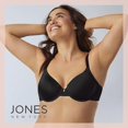 thumbnail image 5 of Jones New York Women's Everyday Wired T-Shirt Bra with Adjustable Straps 2-Pack, Size 34C, Maroon/Black, 5 of 6