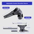 thumbnail image 2 of CHILLORA Heated Shoulder Wrap - Cordless Heating Pad Massager With Vibration, 3 Heating and Speed Adjustable Settings, Wearable Brace (2), 2 of 8