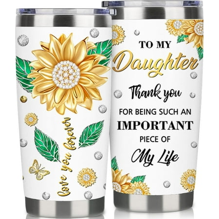 

Daughter Gift from Mom Dad -20 oz Daughter Coffee Cup Vacuum Insulated Stainless Steel Ideal Daughter Birthday Gift (Daughter)