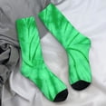 thumbnail image 7 of Green Tie Dye Stockings Women Men Spiral Swirl Socks Medium Soft Vintage Socks Autumn Runn, 7 of 7
