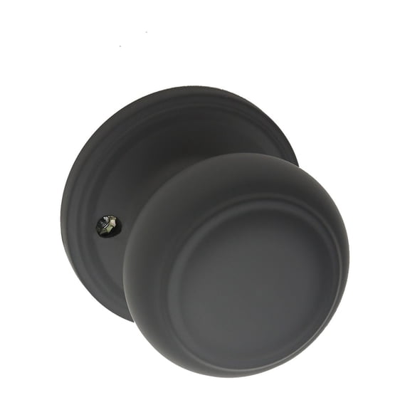 Copper Creek Hardware CK2090BC Colonial Half Dummy Knob, Black