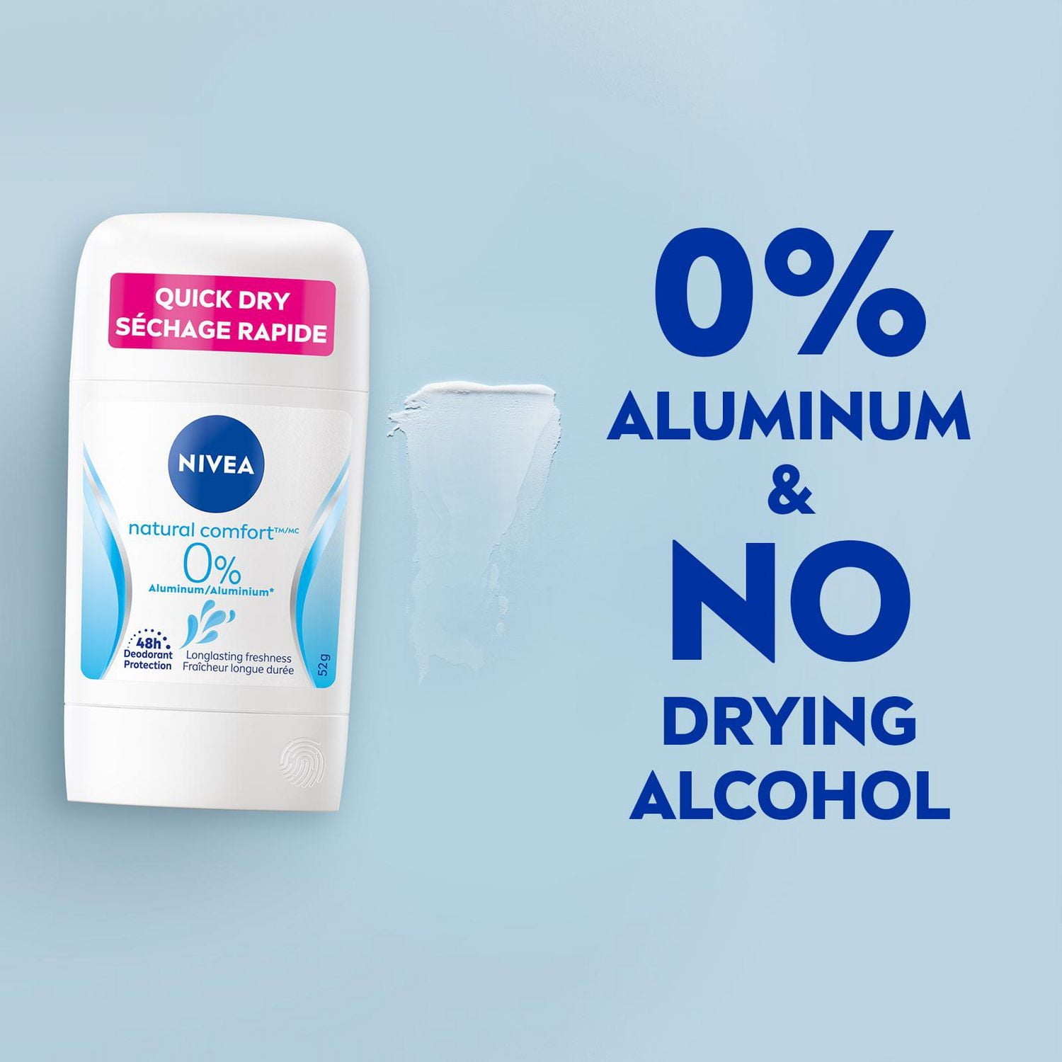 NIVEA Natural Comfort Aluminum Free Deodorant Stick
