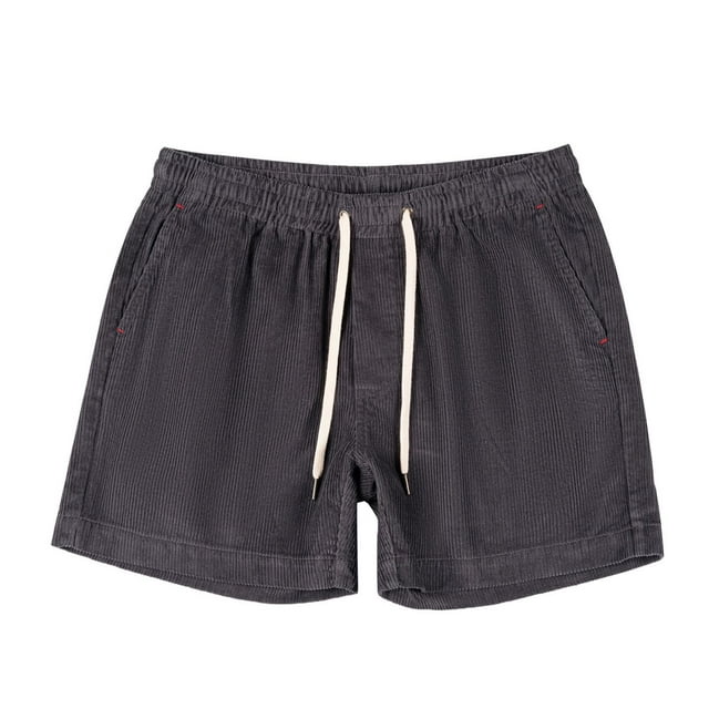 Weiqiqre Mens Gym Shorts Elastic Waist Knee Length Casual Bermuda Shorts with Drawstring