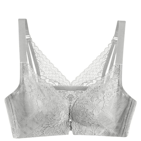 JGTDBPO Front Buckle Bra For Women Lace Plus Size Push Up Nursing Sleep Bras For Breastfeeding Everyday Bras Wireless Thin Bra With Retraction Pair Breast Breathable Comfort Lingerie