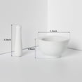thumbnail image 3 of Porcelain Small Mortar and Pestle Ceramic Herb Grinder Pill Crusher Set 3.3 Inch White, 3 of 7