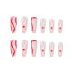 thumbnail image 2 of 24 piezas de ropa de Ballet larga de línea Pop, parche para uñas postizas con acabado de uñas, parche para uñas removible, uñas postizas brillantes con pegamento JFHHH pequeña, 2 of 5
