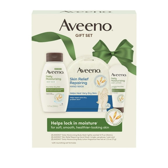 Set de regalo para el cuidado de la piel Aveeno Daily Moisture para piel seca