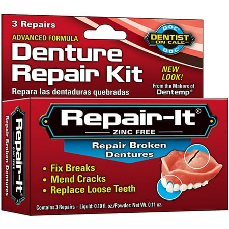 D.O.C. Repair-It Advanced Formula Denture Repair Kit 3 (Best Dental Filling Repair Kit)