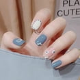thumbnail image 2 of Parche de manicura corto a la moda de False Nails HUOGUO Pure Color, 2 of 2
