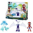 thumbnail image 6 of Marvel Spidey and His Amazing Friends Dino-Webs Ghostasaurus & Spidey Action Figures, Ages 3+, 6 of 8
