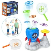 Outdoor Toys for Kids Ages 4-8, Rocket Launcher Toy Yard Games, Beach Toys Outside Games for 3 4 5 6 7 8 9 10 Family Backyard Games, Christmas Birthday Gift for Boys Girls