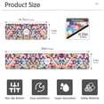thumbnail image 3 of Yayeee Faucet Mat for Kitchen Sink 14.7" Diatomite Long Splash Guard Pad, Blue Colorful Circles, 3 of 7