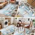 thumbnail image 5 of 3'x5' Area Rugs, Coastal Seagull Indoor Outdoor Area Rug for Living Room Bedroom, Summer Beach Vintage Nautical Sailboat Washable Bathroom Rugs Kitchen Floor Carpet Mats Home Decor Aesthetic, 5 of 8