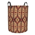 thumbnail image 2 of ZNDUO Round Laundry Basket, Waterproof Collapsible Laundry Baskets with Handles, Small Size - Boho Folk Ethnic Pattern, 2 of 8