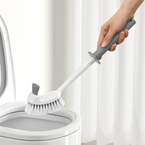 Vadktai Toilet Bowl Brush Without Holder, Bathroom Deep Cleaning Toilet Cleaner Scrubber Under Rim with Curved Bristle for Dead Corner Clean, Modern Rv Toilet Decorative Accessories