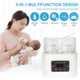 thumbnail image 4 of Spirastell Milk warmers,Timer Display Baby Heater Timer Sterilizer Portable Display Bottle Baby Bottle Portable Warmer r Portable QISUO Baby Warmer Timer Fast HUIOP Warmer-Baby, 4 of 6