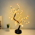 thumbnail image 2 of Árbol de luz LED, árbol de rosas, blanco cálido, ramas ajustables, lámpara de árbol LED, árbol decorativo, iluminación de árbol iluminada, Indo, 2 of 5