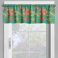thumbnail image 4 of Ambesonne Colorful Valance & Curtain, Dot Cartoony Nature Design, 55"x24", Multicolor, 4 of 6