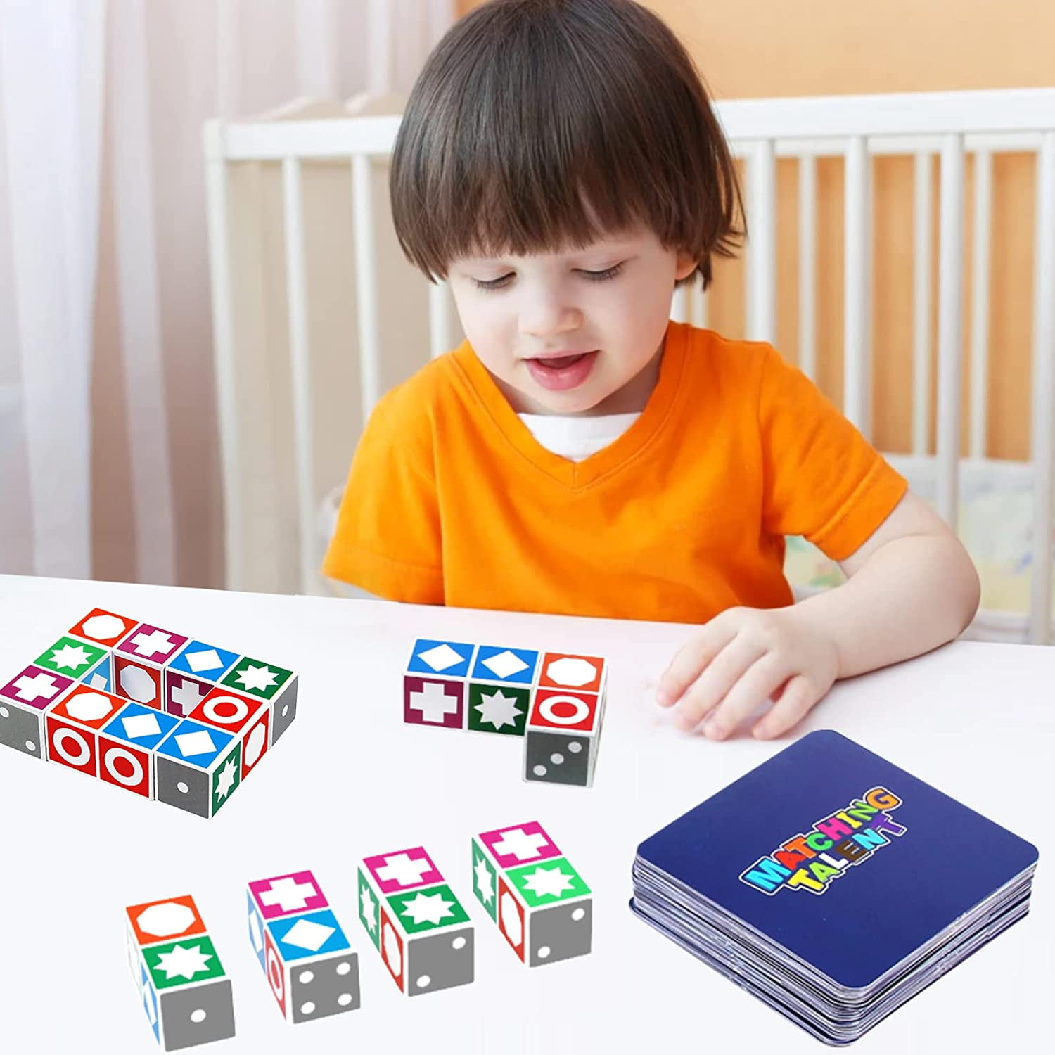 The uzzle Match Game Wooden Matching Game Puzzle Games Match Puzzles  Building Cubes Toy Board Games, Educational Toys Brain Teaser Memory Game  for Kids and Adults (1) - Walmart.ca