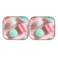 thumbnail image 7 of Daiia Pastel Macarons Delight 2PCS Car Windshield Sun Shade, Foldable Sun Shield for Car Front Window, Auto Sun Blocker Visor Protector Universal for Truck SUV Pickup-Medium, 7 of 7