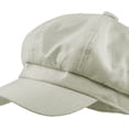 thumbnail image 2 of CoCopeaunts Newsboy Cap Cotton Linen Beret Hats for Women Summer Vintage Solid Octagonal Cap Ladies Baker Boy Artist Cap, 2 of 7