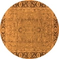 thumbnail image 1 of Ahgly Company Indoor Round Oriental Orange Traditional Area Rugs, 8' Round, 1 of 4