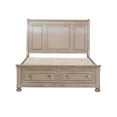 thumbnail image 5 of 3pc Transitional Bedroom Queen Bed with Footboard Storage and 2x Nightstand Set Hidden Drawer Wooden Bedroom Furniture, 5 of 7
