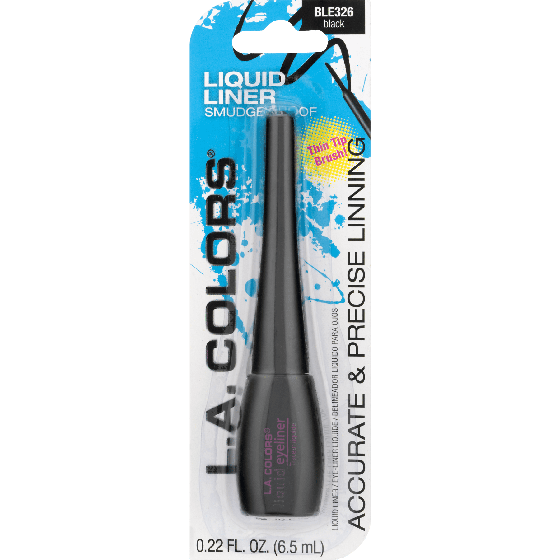 2 Pack La Colors Smudge Proof Liquid Eyeliner Black 0 22 Oz Walmart Com Walmart Com