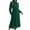 Green, variant on Women'S Long Sleeve Pleated Dress Casual Semi Formal Church Dress Mock Neck A Line Flowy Midi Dresses with Belt Pink M