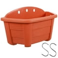 thumbnail image 1 of MasteelfCA 1 Set Semi-circular Plastic Plant Pot Useful Flower Holder Hanging Planter, 1 of 8