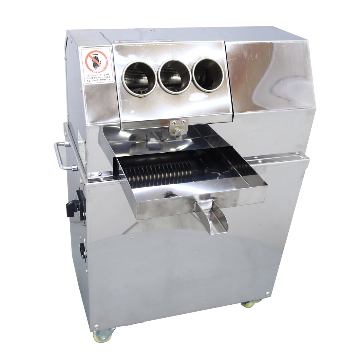3 Rollers Sugarcane Ginger Press Juicer Electric Commercial 110V 1500W