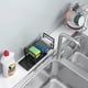 thumbnail image 2 of Kitchen Sink Sponge Holder Organizer,Kitchen Sink Storage with Drainage Tray, Multi-Function, Black, 2 of 4